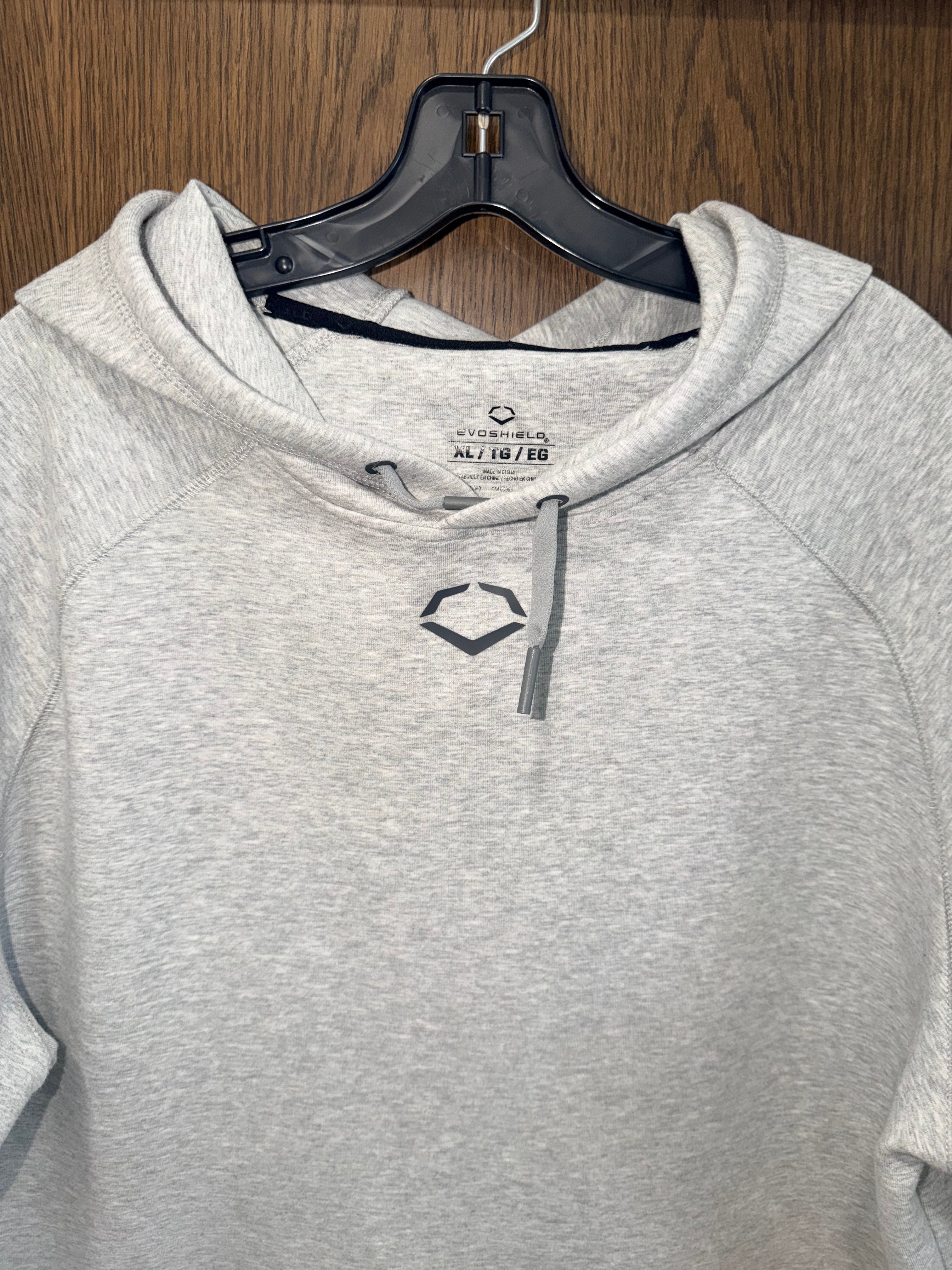 EVOSHIELD MEN'S PRO TEAM SHORT SLEEVE HOODIE GREY XL Like New