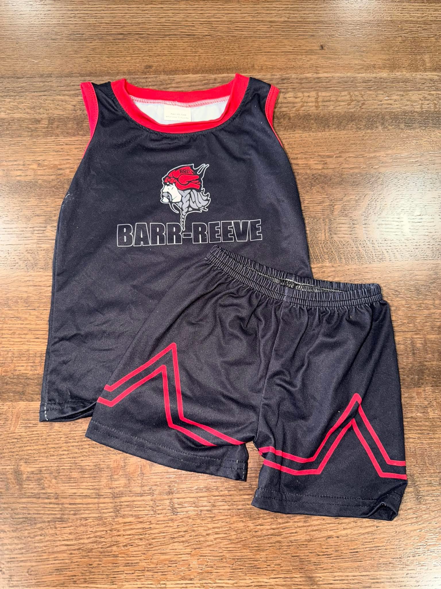 New Barr-Reeve Vikings Basketball Uniform Set 2T