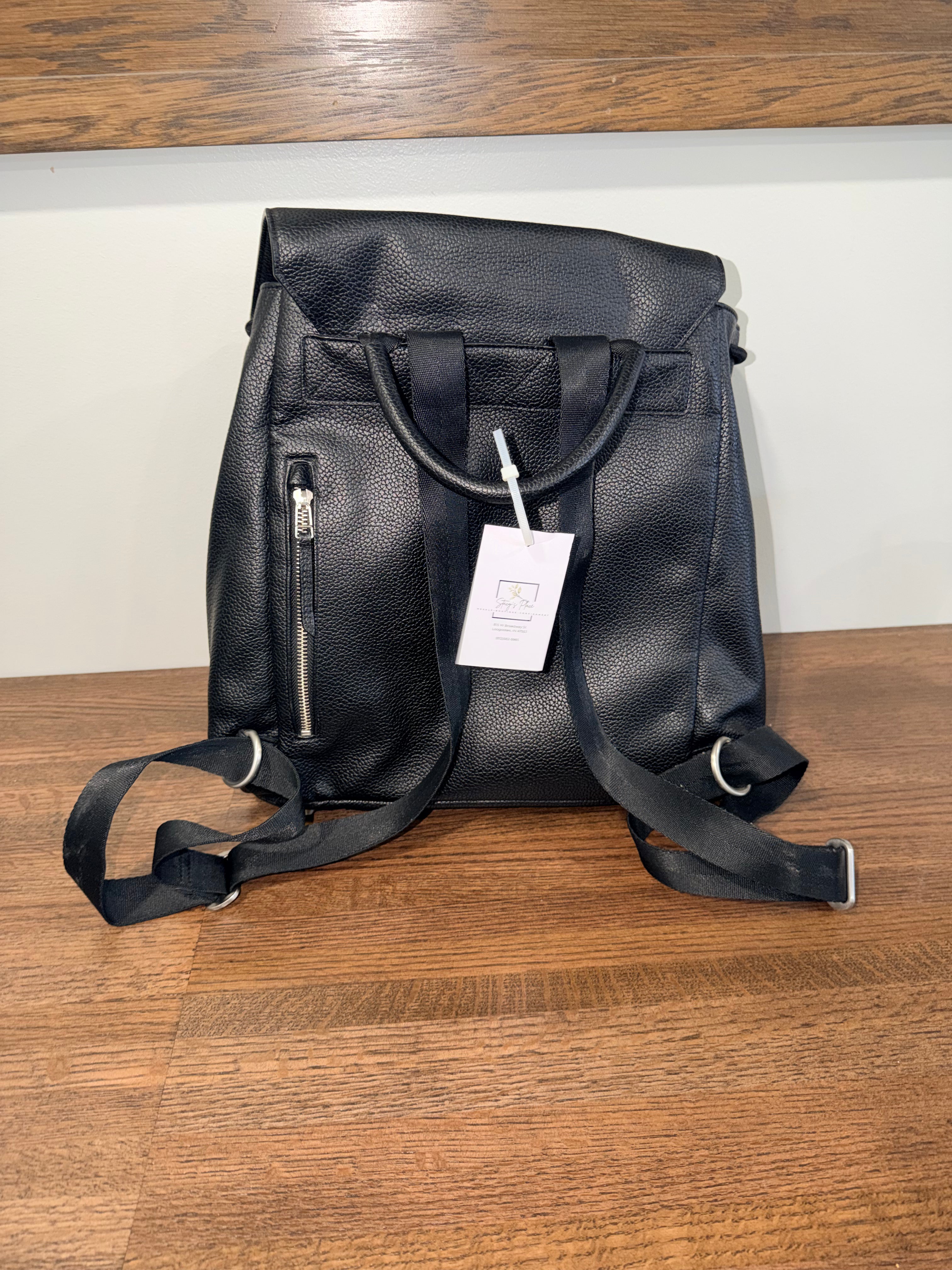Freshly Picked Cinched Drawcord Diaper Pack Bag- Ebony