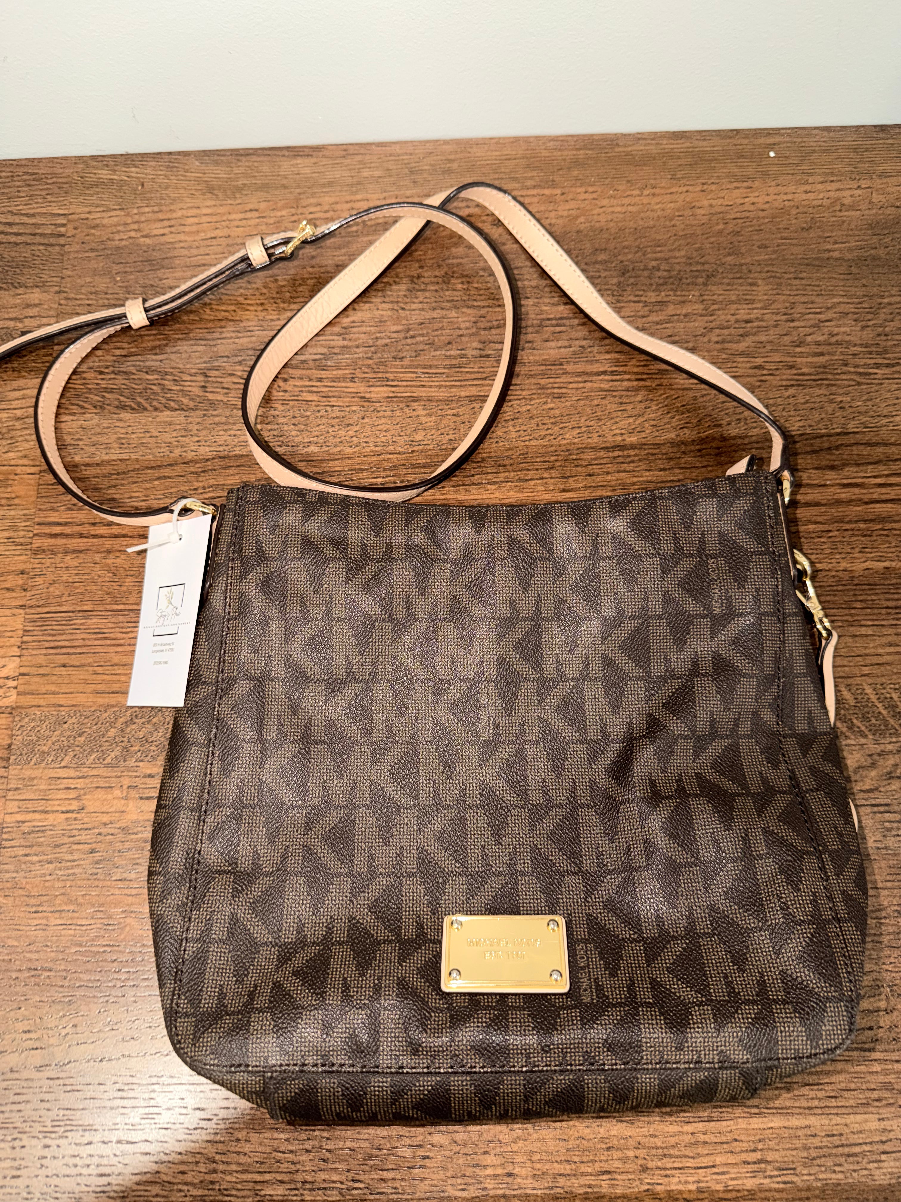 Authentic Michael Kors Jet Set Travel Large Messenger Bag Crossbody