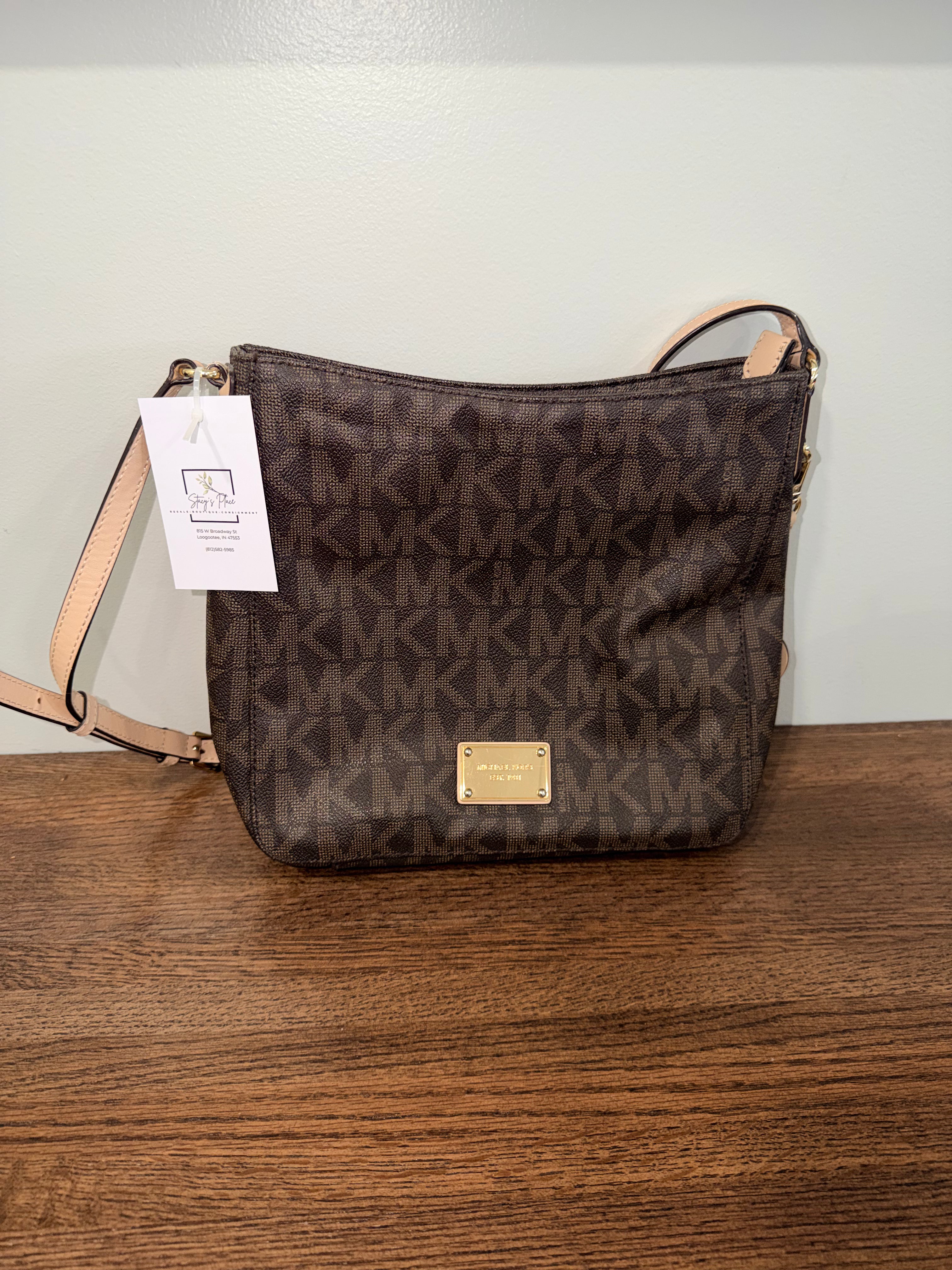Authentic Michael Kors Jet Set Travel Large Messenger Bag Crossbody