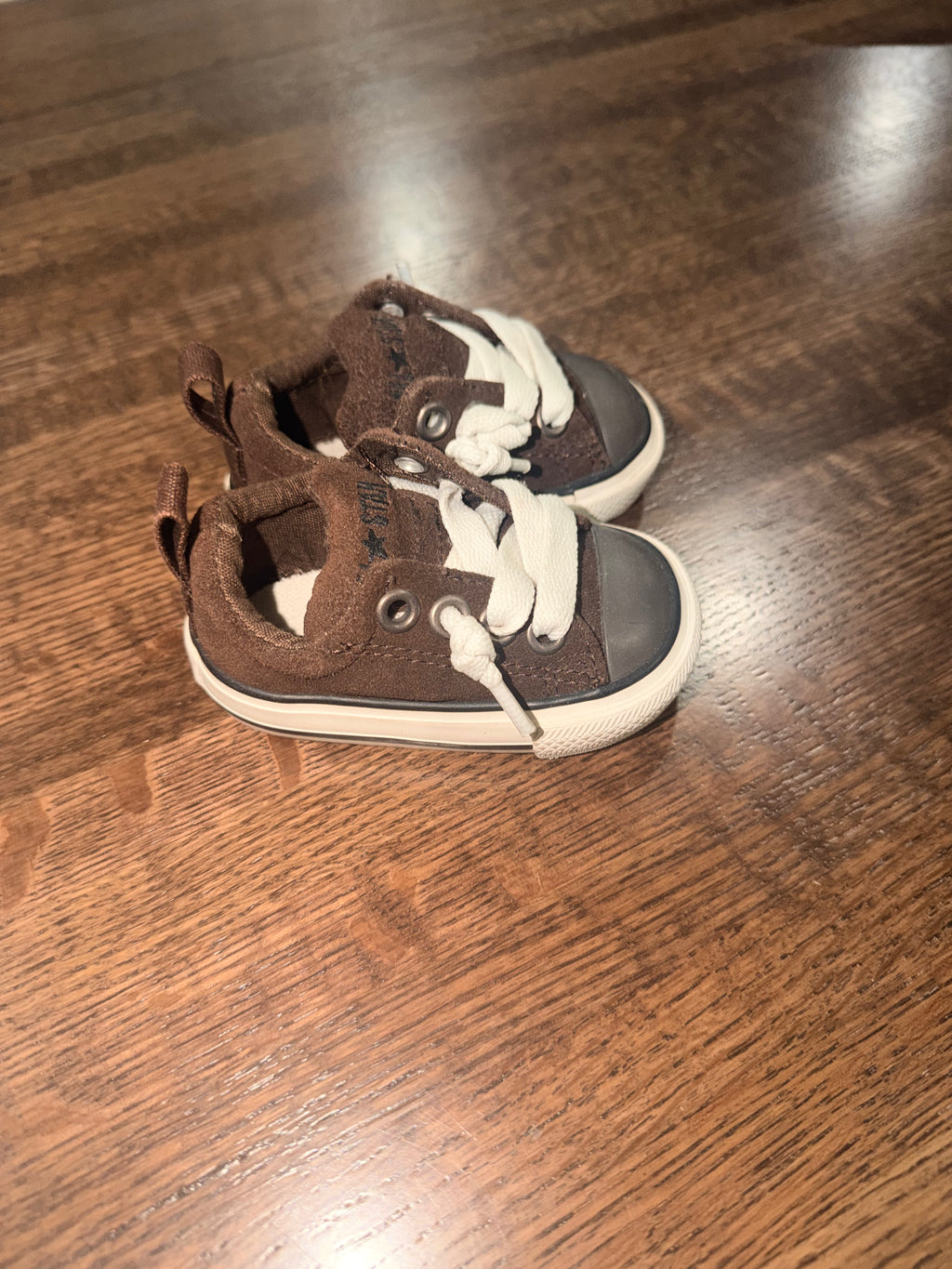 Converse All Star Infant Baby Chuck Taylors Brown & Cream Size 2