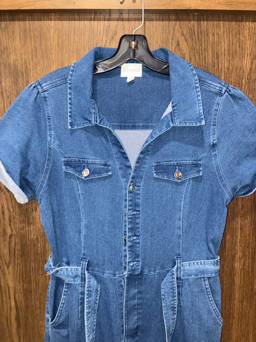 7th & Hudson Denim Romper Jumpsuit Size