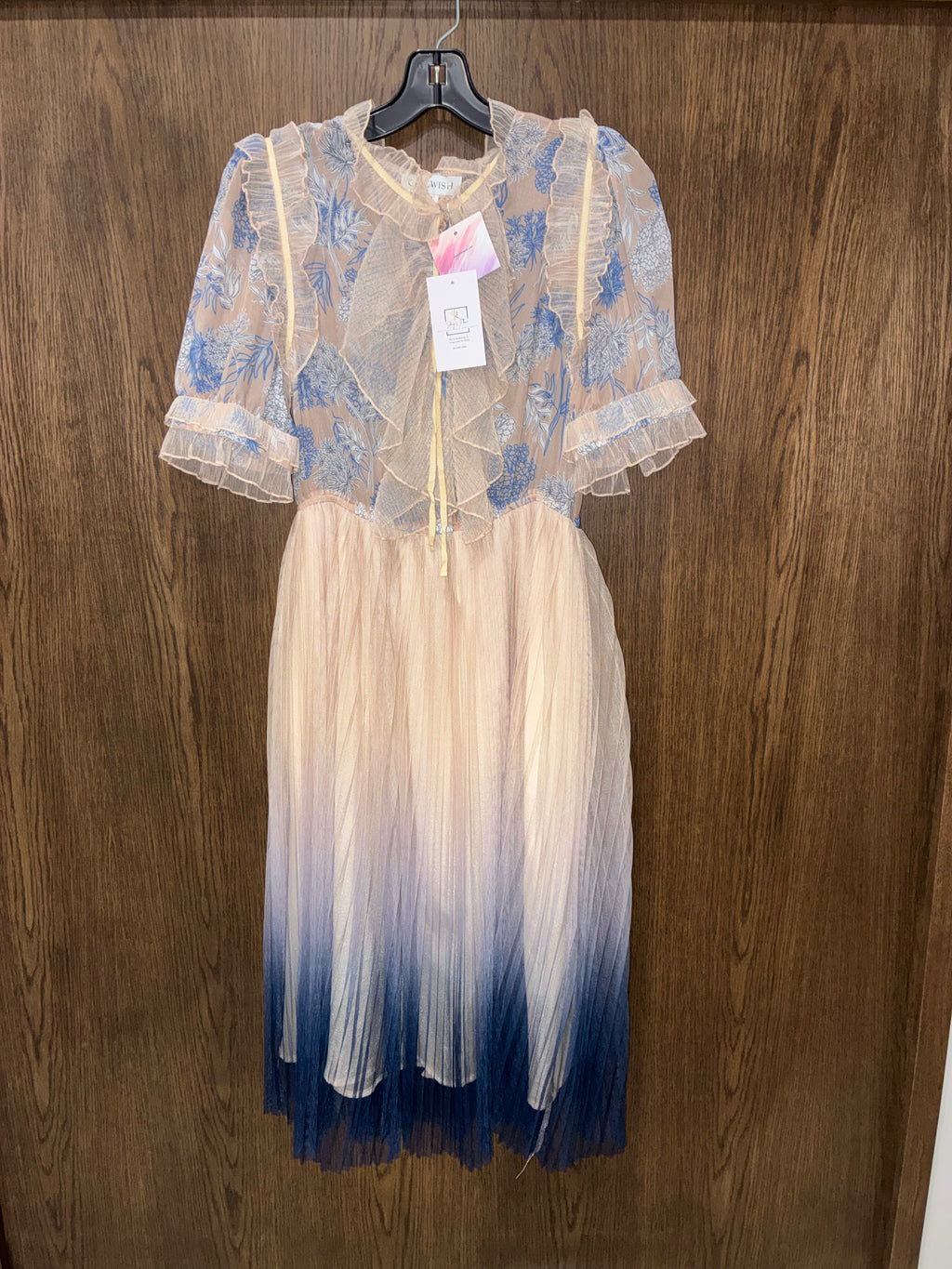 Chic Wish NWT We Know It All Gradient Pleated Mesh Tulle
Dress Size Large