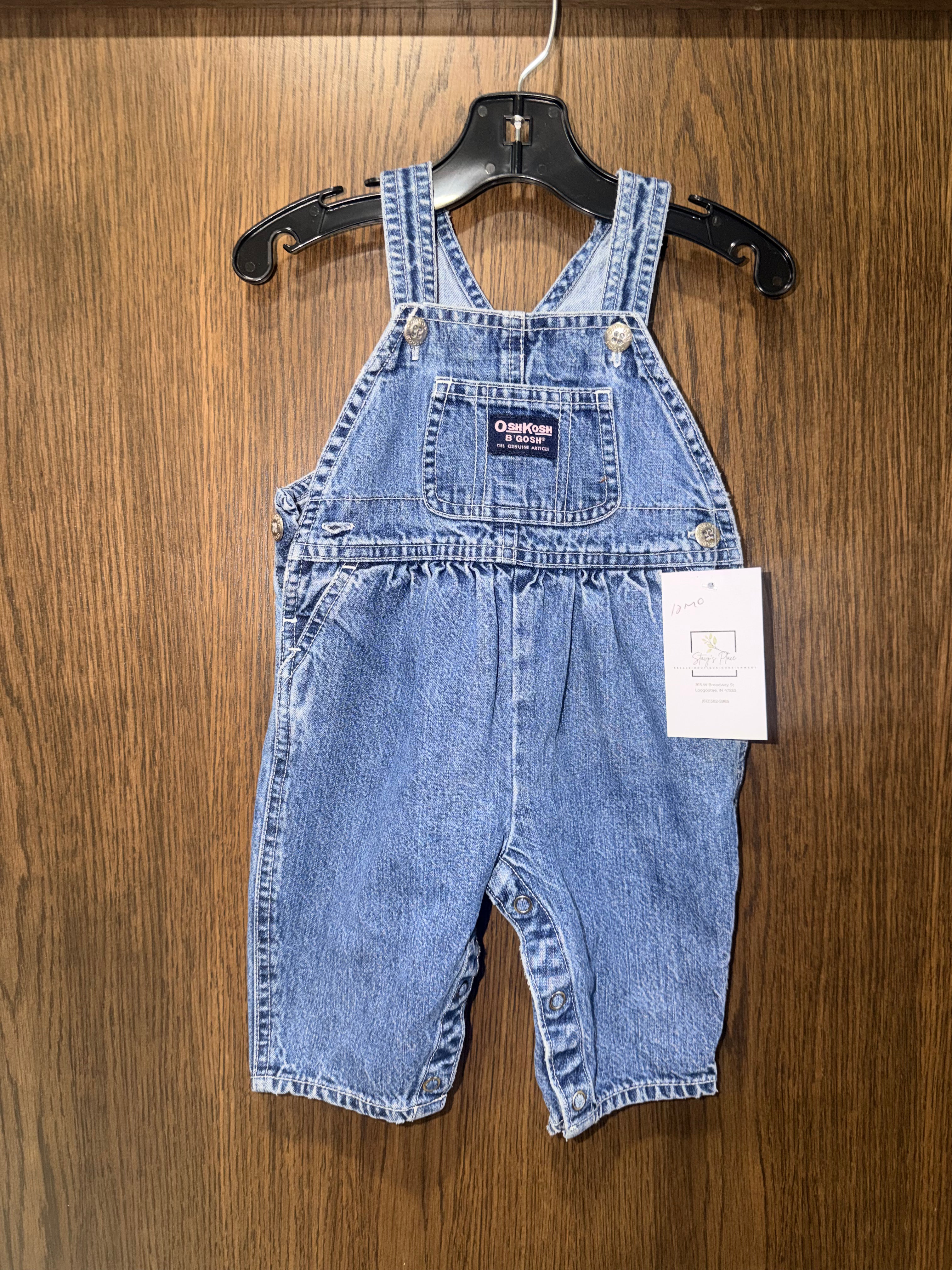 Oshkosh Vintage Girls Overalls 12 Months