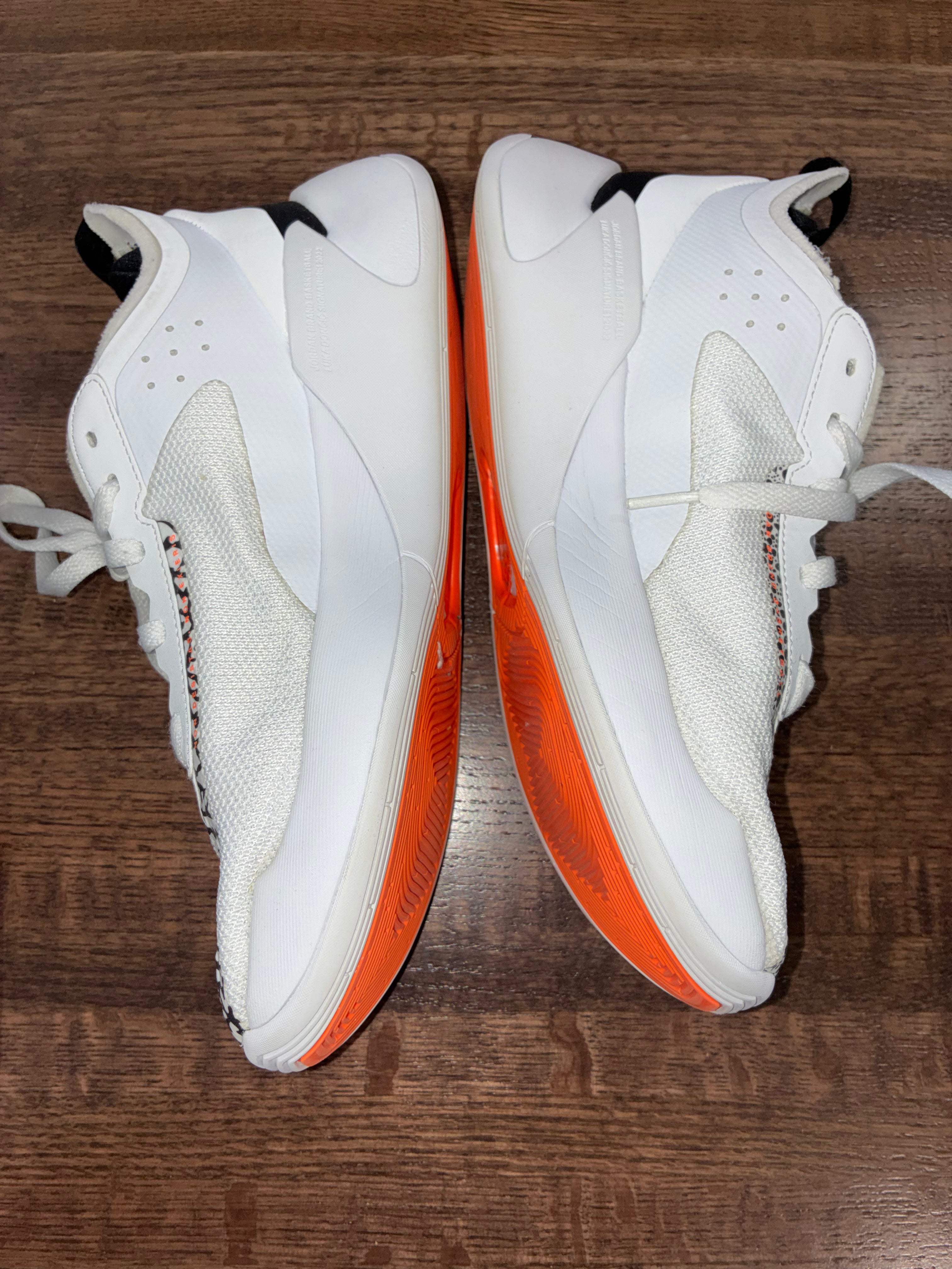Nike Jordan Luka 1 “Safari” White Total Orange Black Shoes Size 7 Youth DQ6513-108