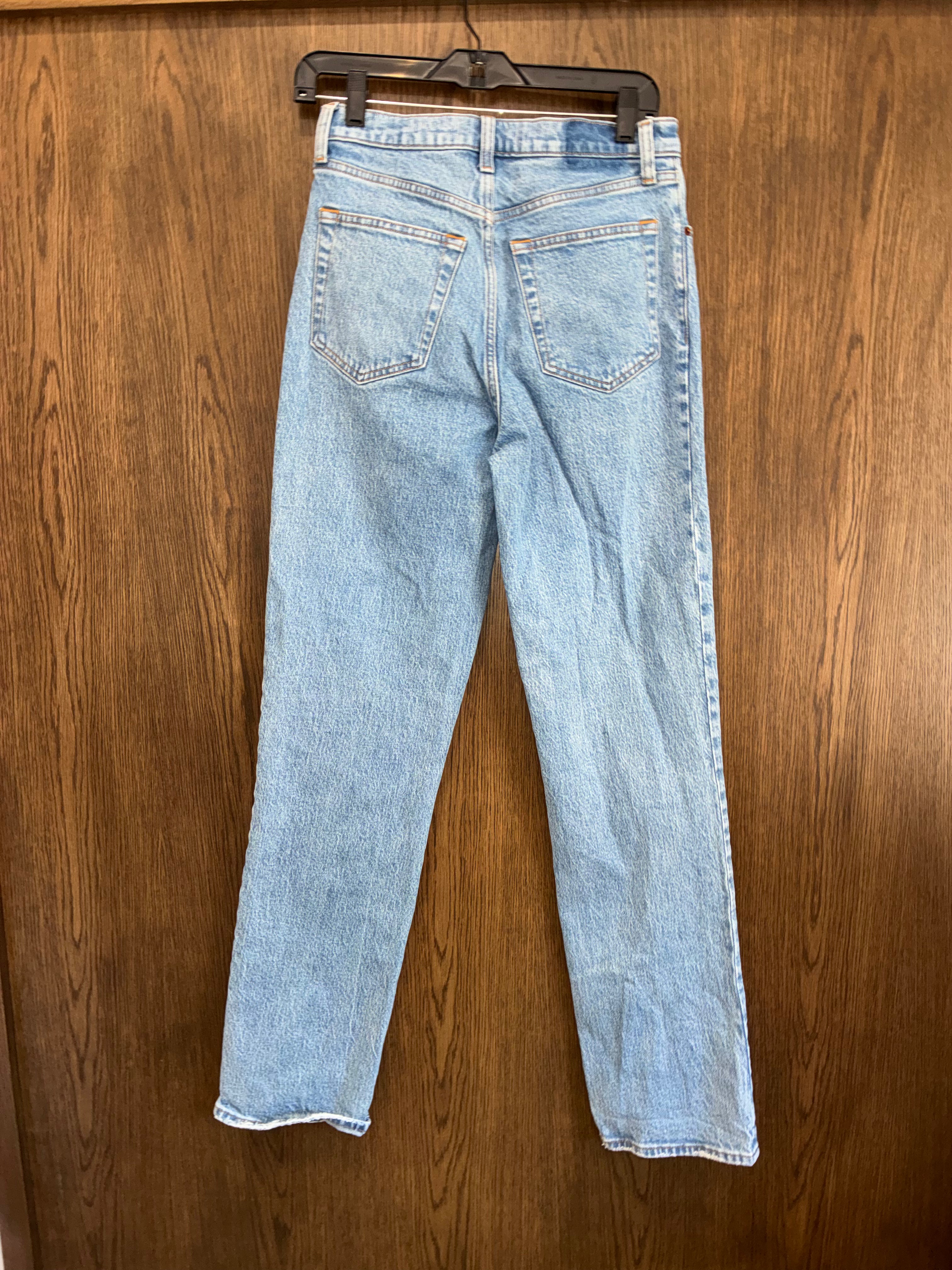 Abercrombie & Fitch Women’s The 90's Straight Jeans Size 27 4 Long Ultra High Rise