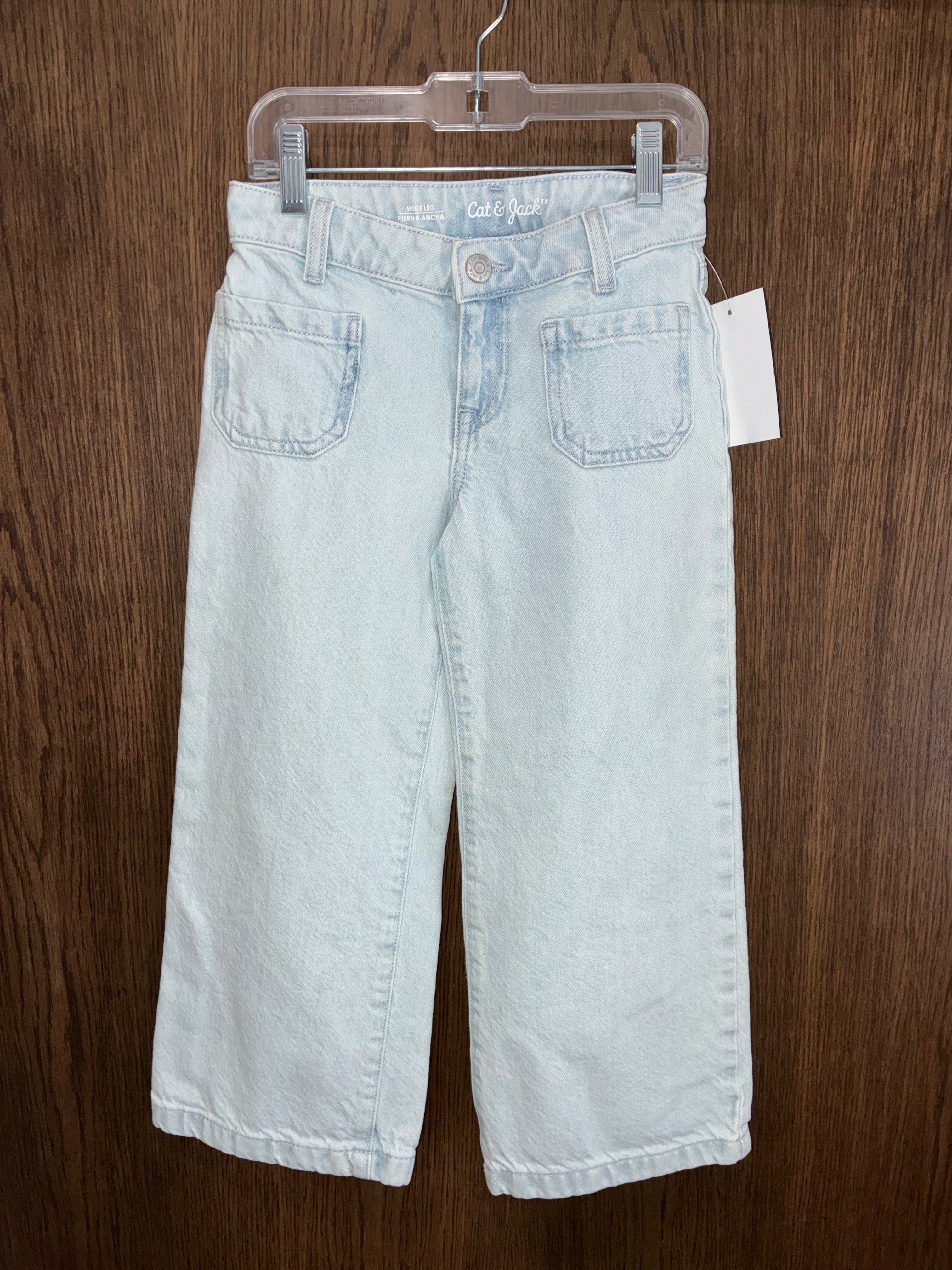 Cat & Jack Girls Wide Leg Jeans Size 6
