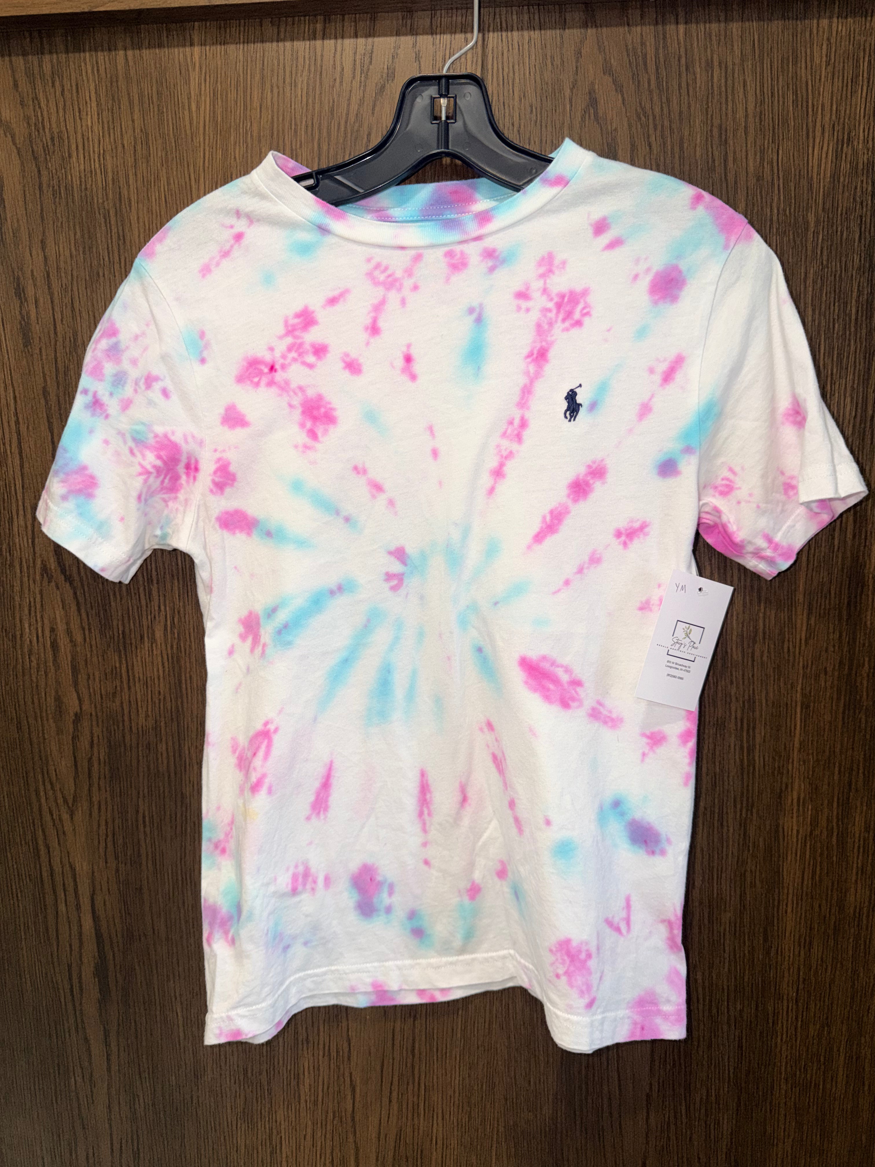 Ralph Lauren Boys Tye Dye T-Shirt YM 10/12 Youth Medium