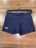 Under Armour Girls Spandex Shorts Youth X-Large 14/16 Navy