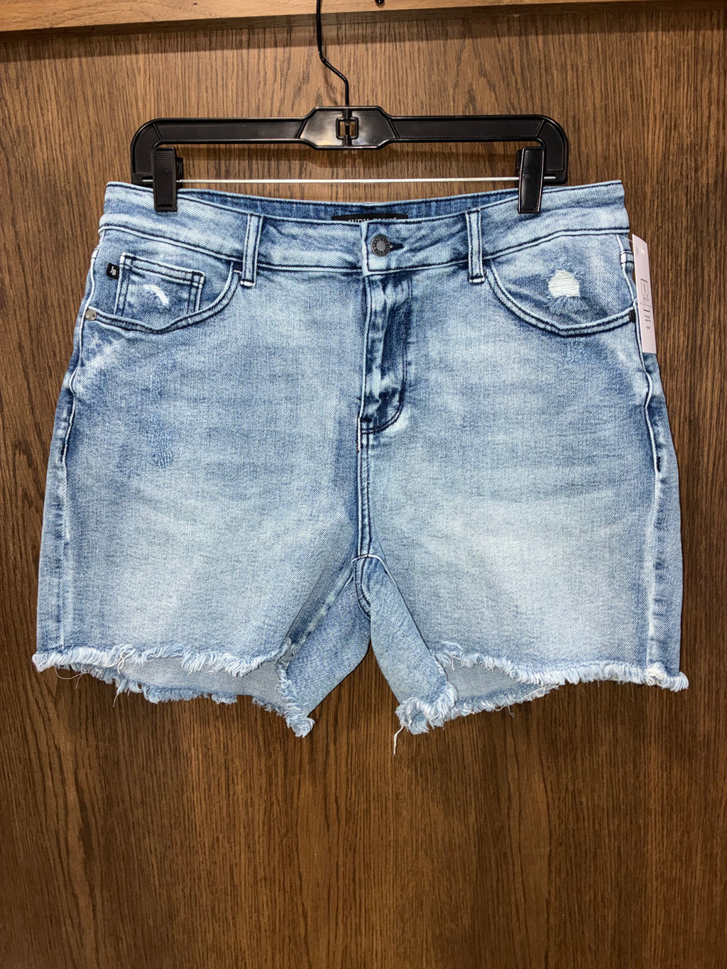 Judy Blue Women’s High Waist Raw Hem Jean Shorts 1XL 1X
