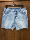 Judy Blue Women’s High Waist Raw Hem Jean Shorts 1XL 1X