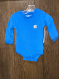 Carhartt Baby Long-Sleeve T-Shirt Pocket Onesie 12mos 12 Months EUC