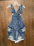 Silver Jeans NWT Girls Nisha Shorts Overalls Size 7