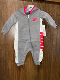 Nike Baby Boys Essentials Baby Hooded Coverall Romper  Size 3 mos 3 Months