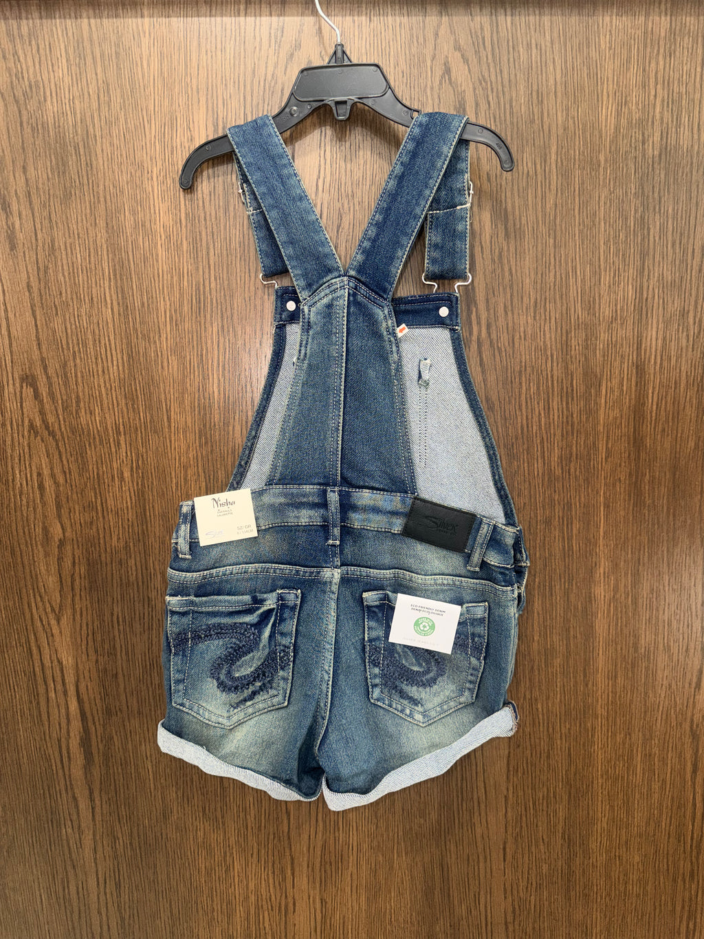 Silver Jeans NWT Girls Nisha Shorts Overalls Size 8