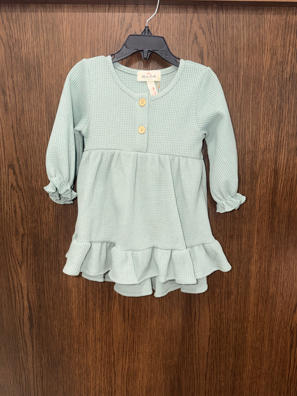 Marie Nicole NWT Waffle Knit Ruffle Blouse Size 3