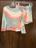 Heart & Burrow Girls NWT Tie Dye Waffle Set Size 6