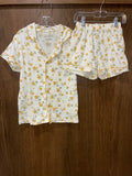 Jessica Simpson Girls Button Front Buttery Sofy Pajamas Size 8