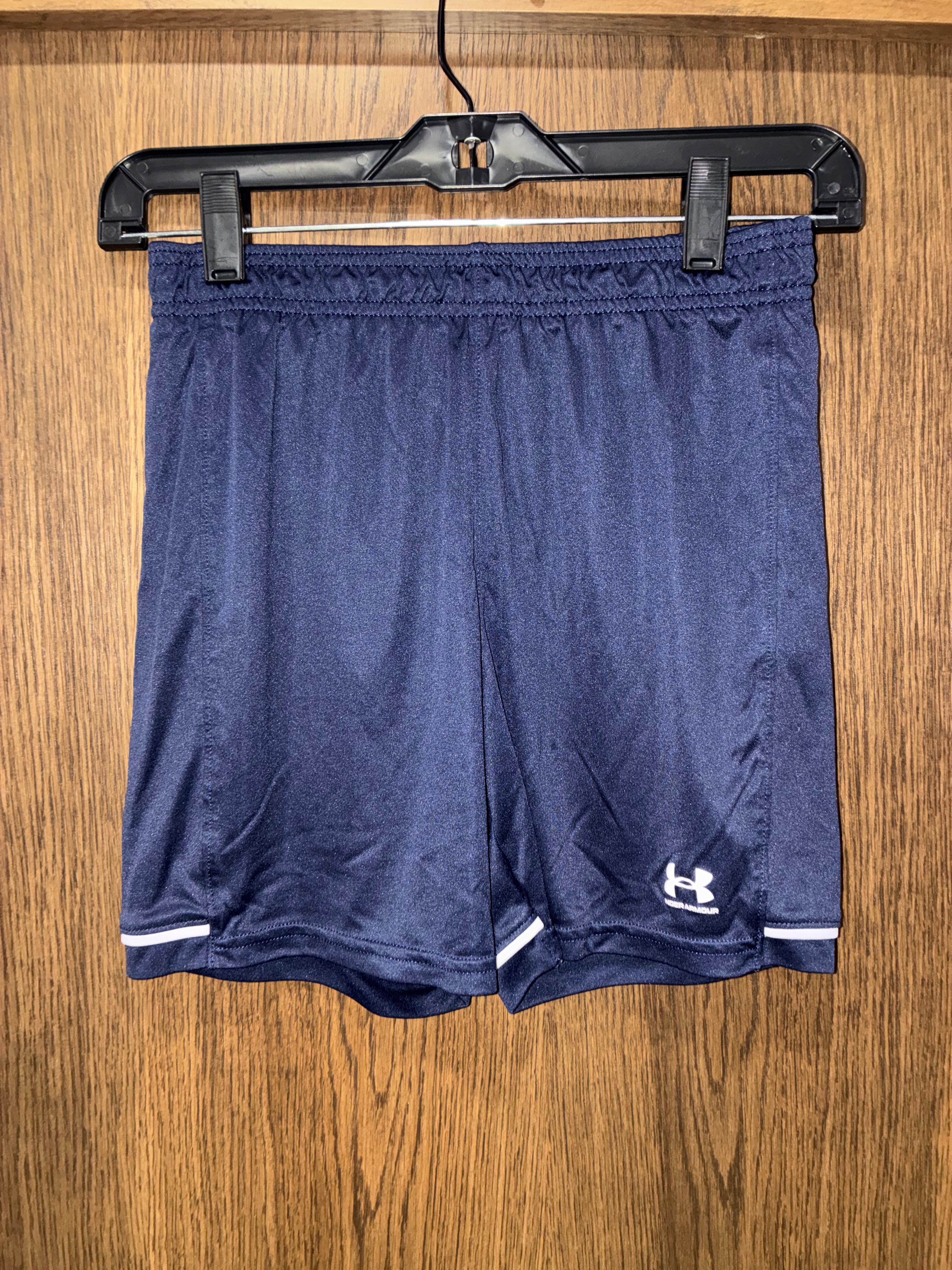 Under Armour Boys Challenger Shorts Youth Large 12/14 Navy