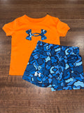 Under Armour Baby Boys T-Shirt & Shorts Set Size 12 Months EUC