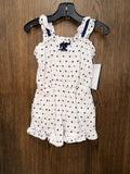 Janie & Jack Patriotic Stars Romper 12-18 months