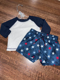 Old Navy Boys Rash Guard & Swim Trunks Size 0-3 Months EUC