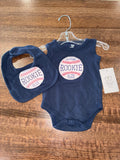 Baseball Boy’s Romper & Bib 3-6 Months EUC