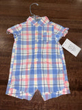 Carter’s Boy’s Plaid Romper 3 Months EUC