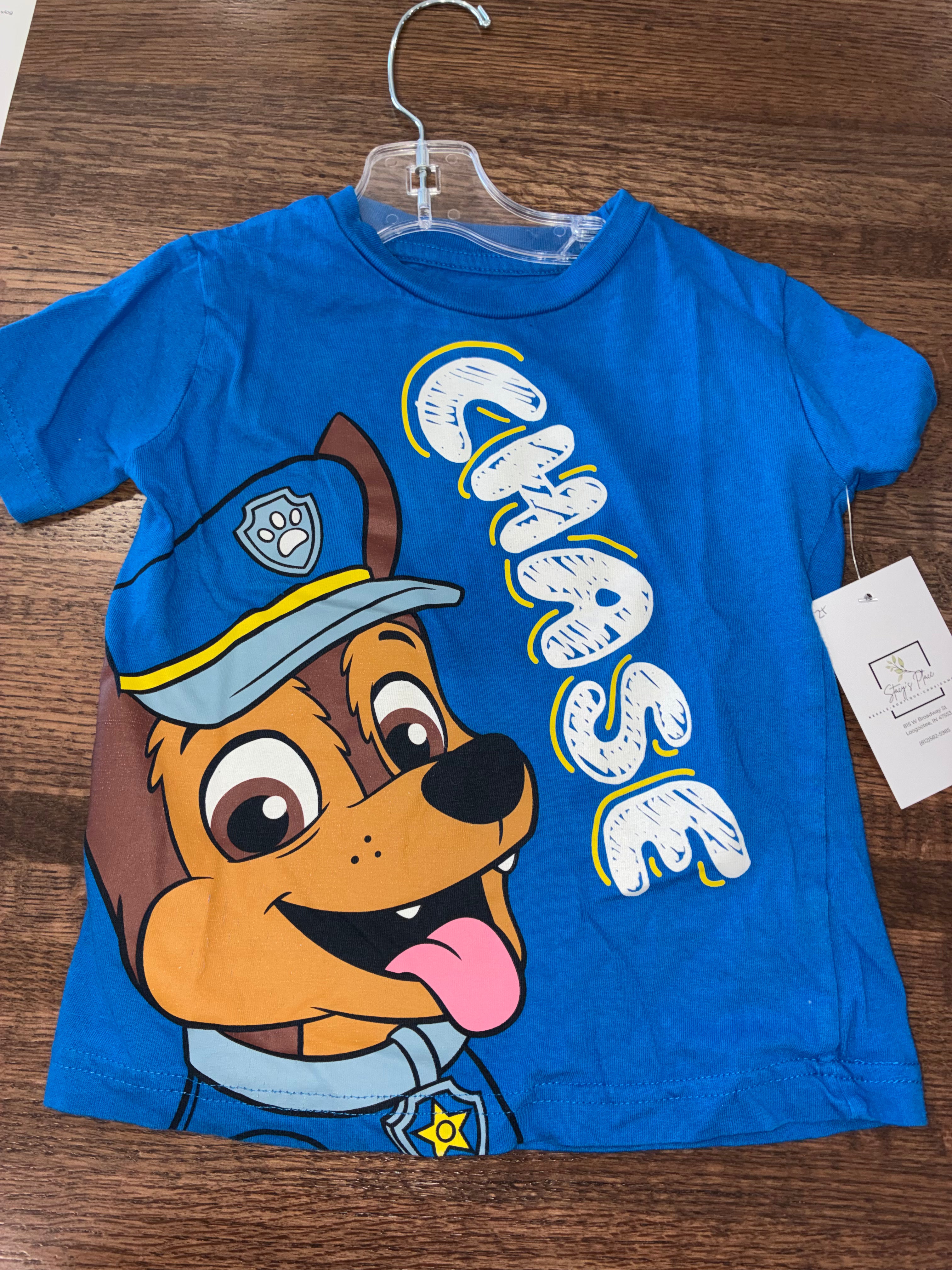 Paw Patrol Chase T-Shirt 2T EUC