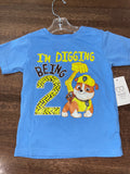 Paw Patrol Rubble Digging 2 T-Shirt 2T EUC