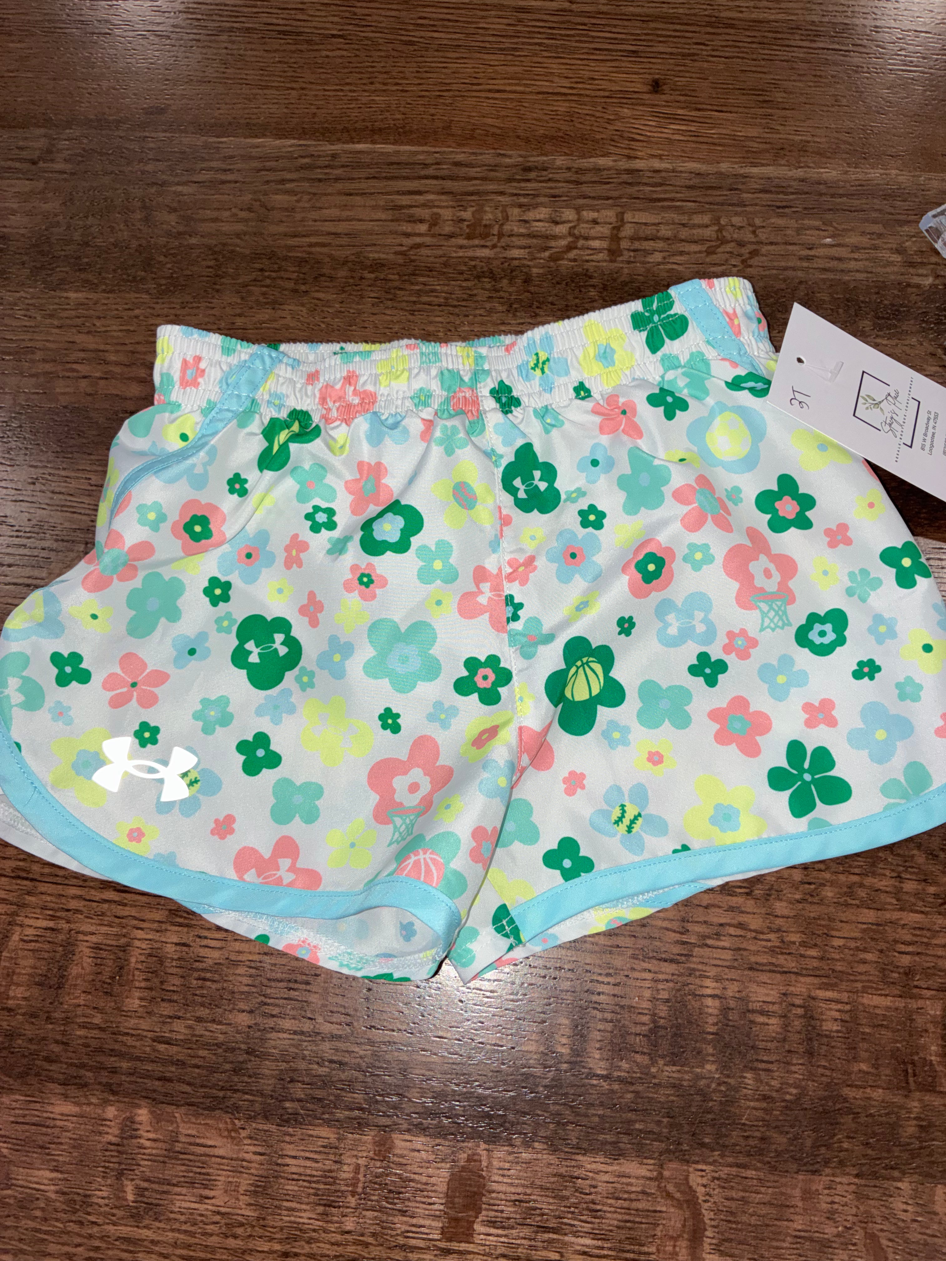 Under Armour Girls Shorts Lined 3T