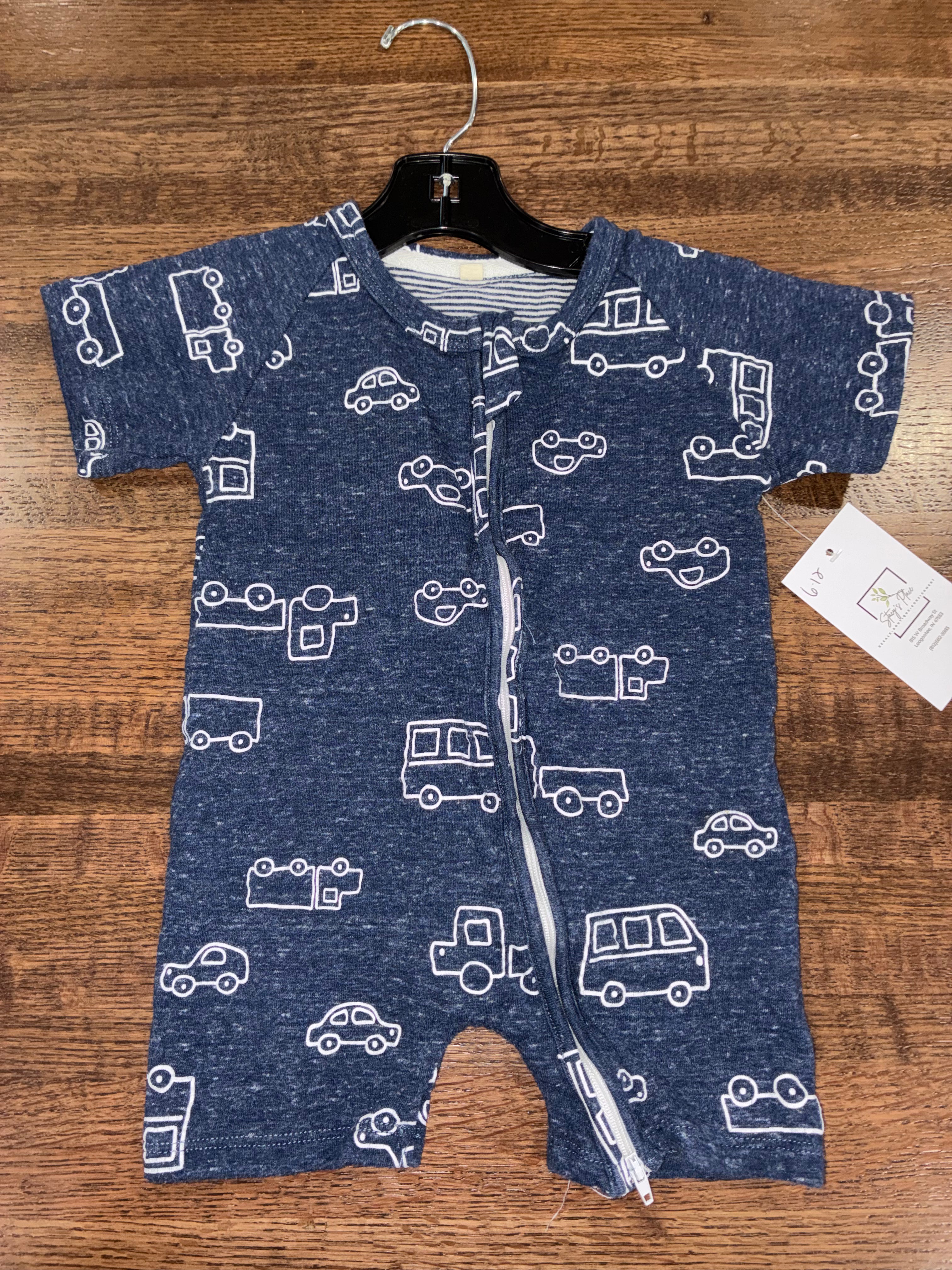 Boutique Baby Boy's Car Romper size 6-12 Months
