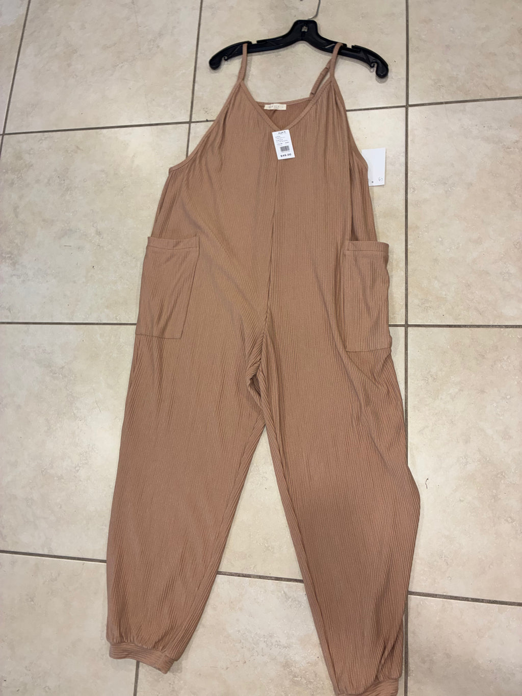 ILLA ILLA Glicks Women’s Ribbed Wide Leg Jumpsuit Size Large NWT
