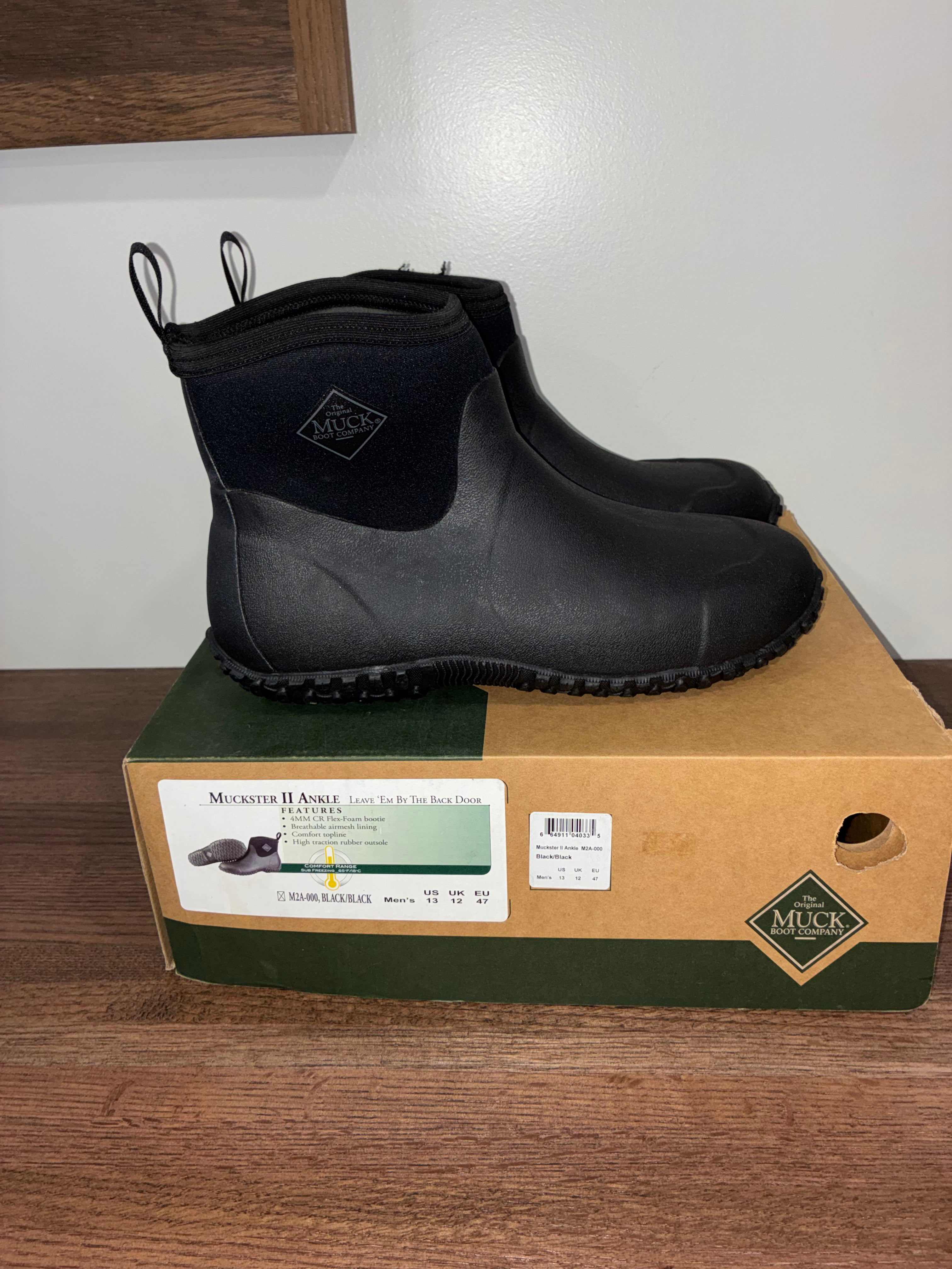 Muck Muckster II Ankle Boots "Leave 'EM By The Back Door Size 13 NIB