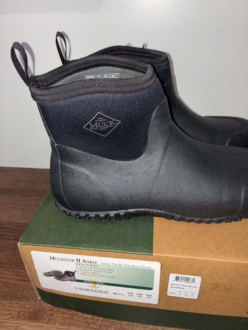 Muck Muckster II Ankle Boots "Leave 'EM By The Back Door Size 13 NIB