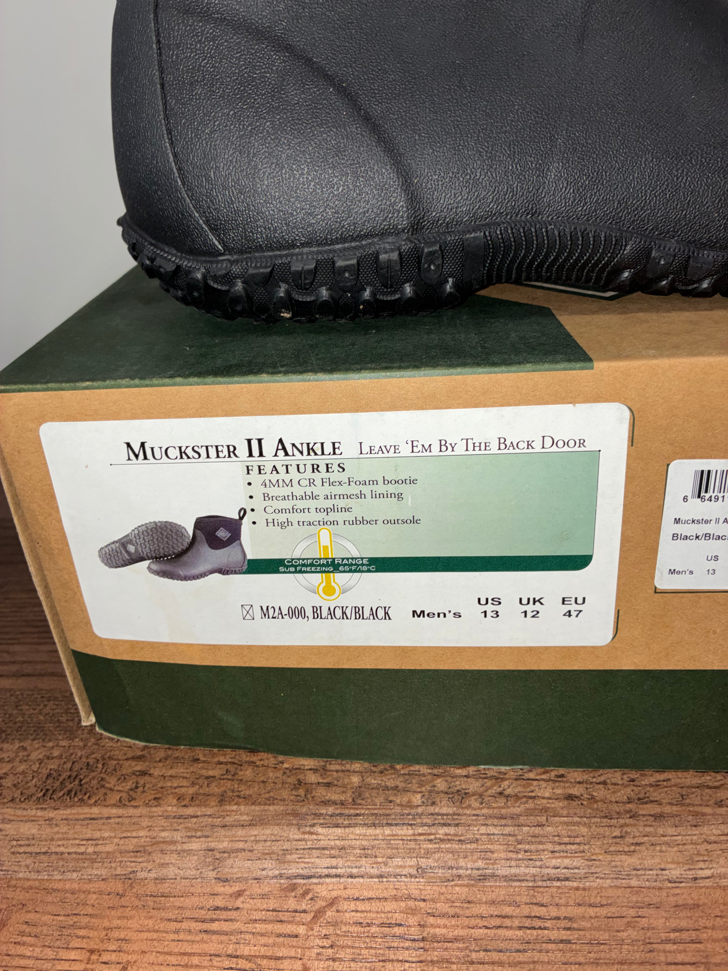 Muck Muckster II Ankle Boots "Leave 'EM By The Back Door Size 13 NIB