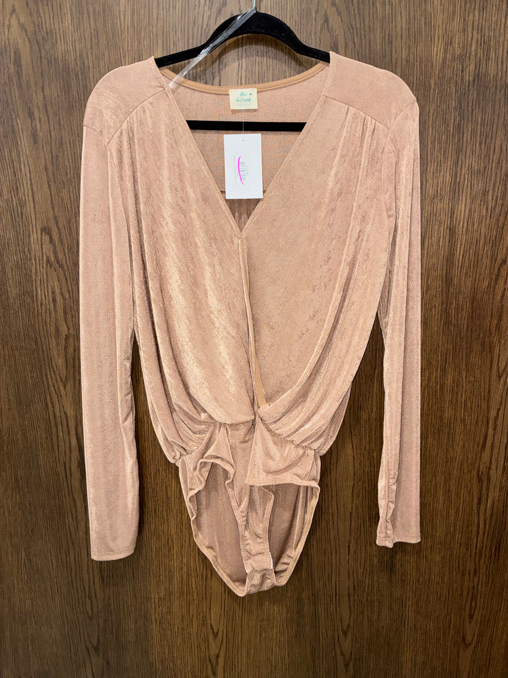 Blue Buttercup Shelby Bodysuit in Taupe Medium NWT