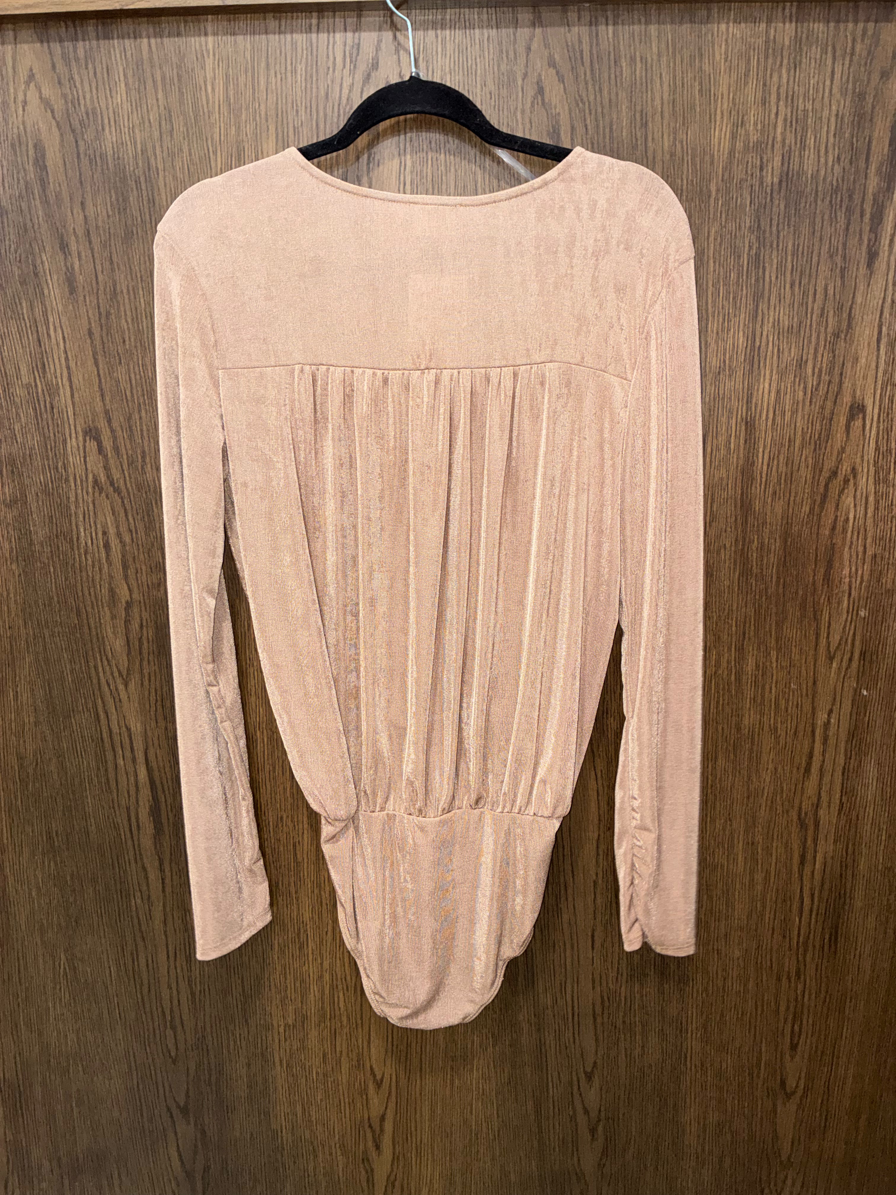 Blue Buttercup Shelby Bodysuit in Taupe Medium NWT
