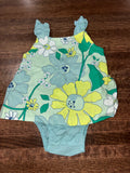 Carters Girls Floral Bubble Romper 3 Months New Condition