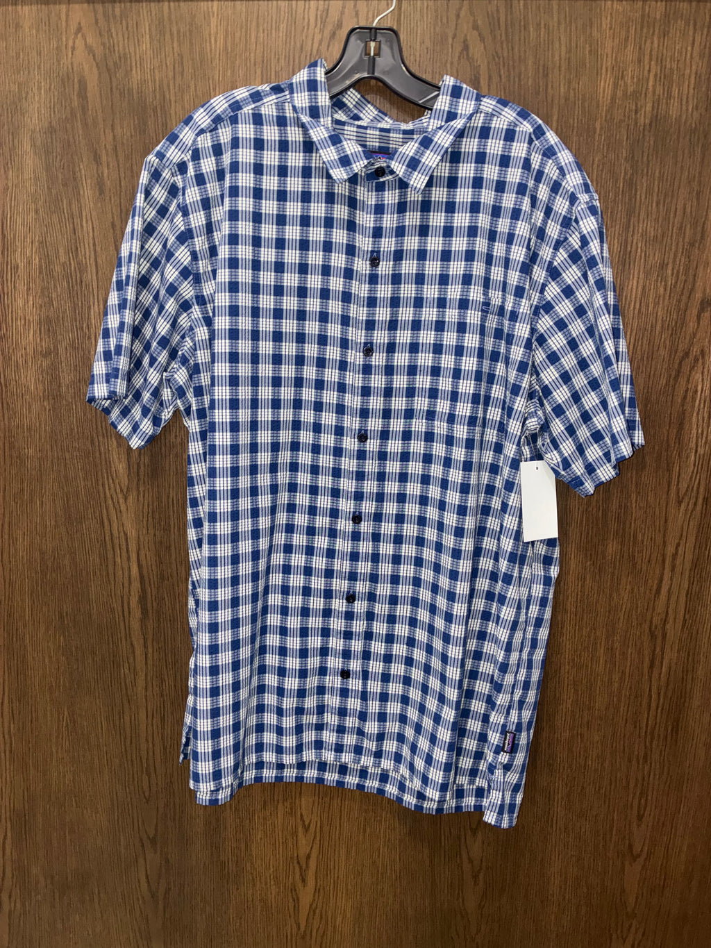 Patagonia Men's Puckerware Seersucker Short Sleeve Shirt 2XL XXL