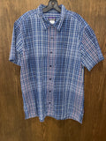 Patagonia Men's Puckerware Seersucker Short Sleeve Shirt 2XL XXL
