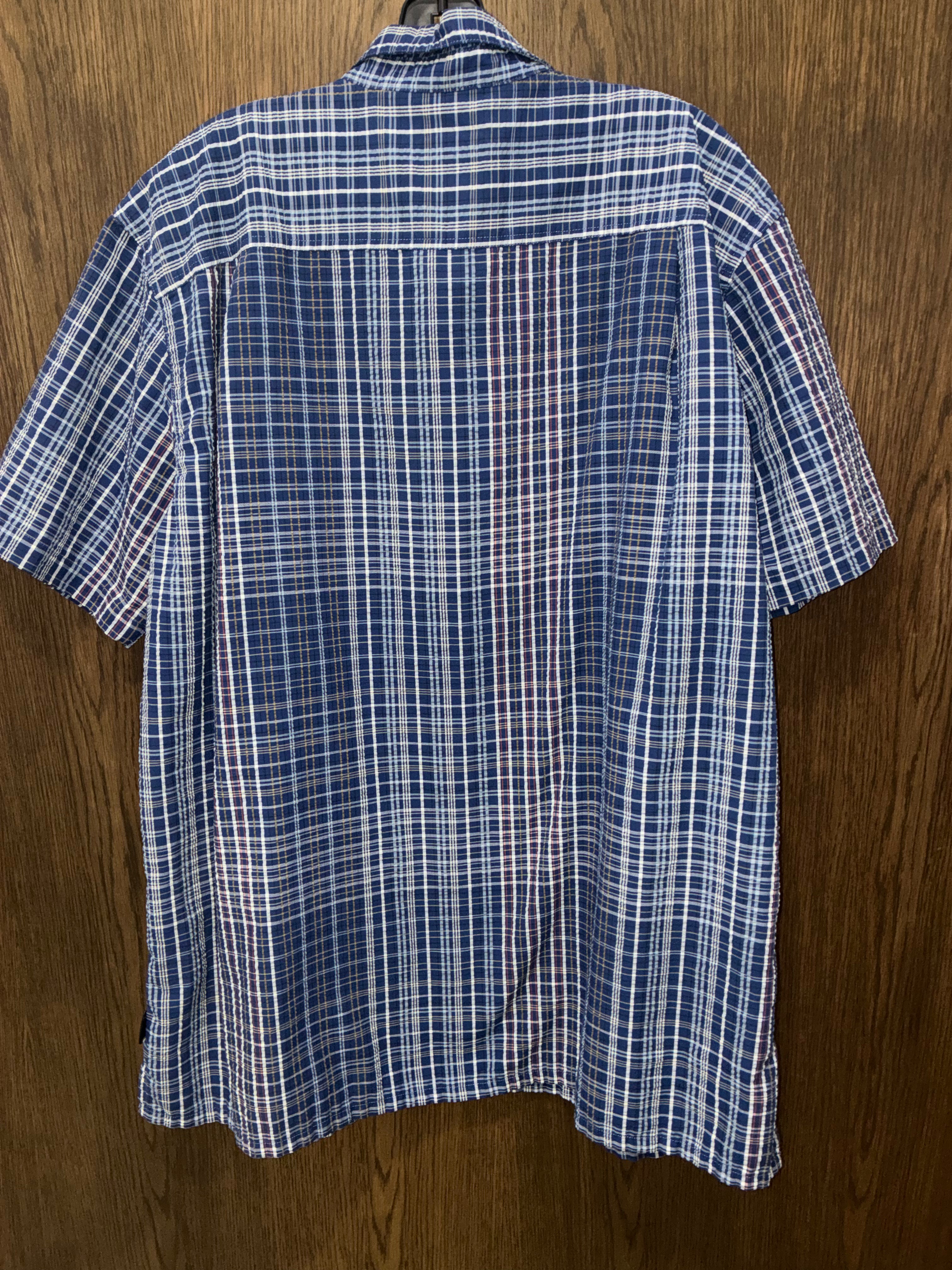 Patagonia Men's Puckerware Seersucker Short Sleeve Shirt 2XL XXL