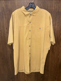 Kuhl Men's OPTIMIZR Short-Sleeve Tan Button-Up Shirt XXL