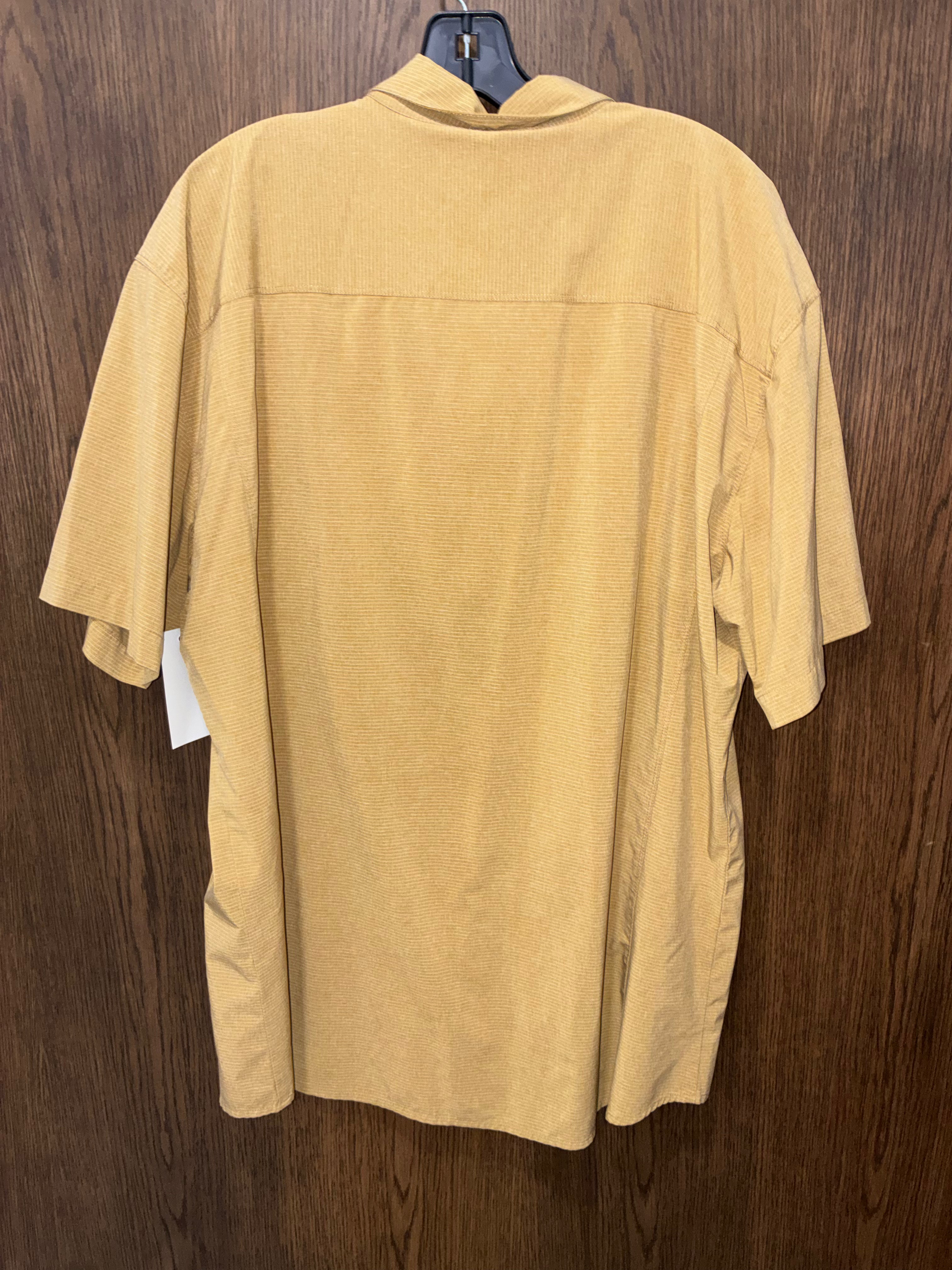 Kuhl Men's OPTIMIZR Short-Sleeve Tan Button-Up Shirt XXL