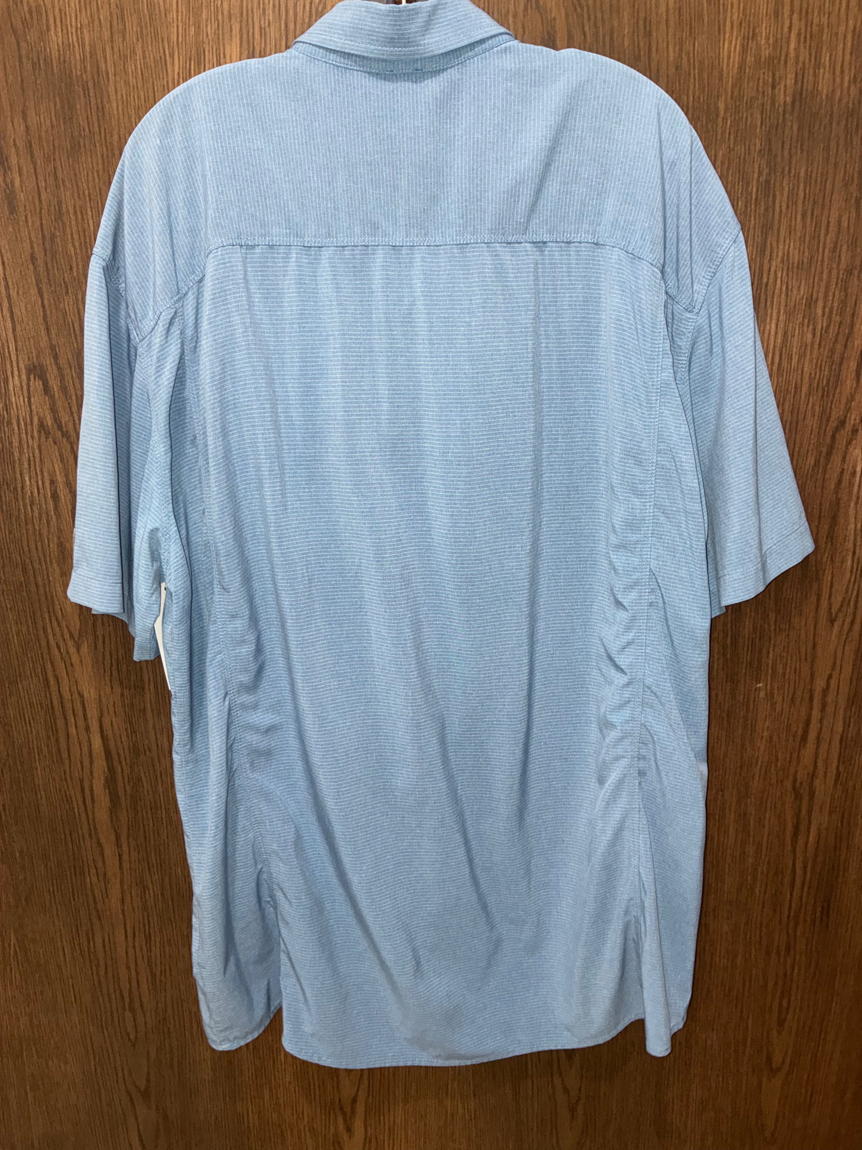 Kuhl Men's OPTIMIZR Short-Sleeve Blue Button-Up Shirt XXL