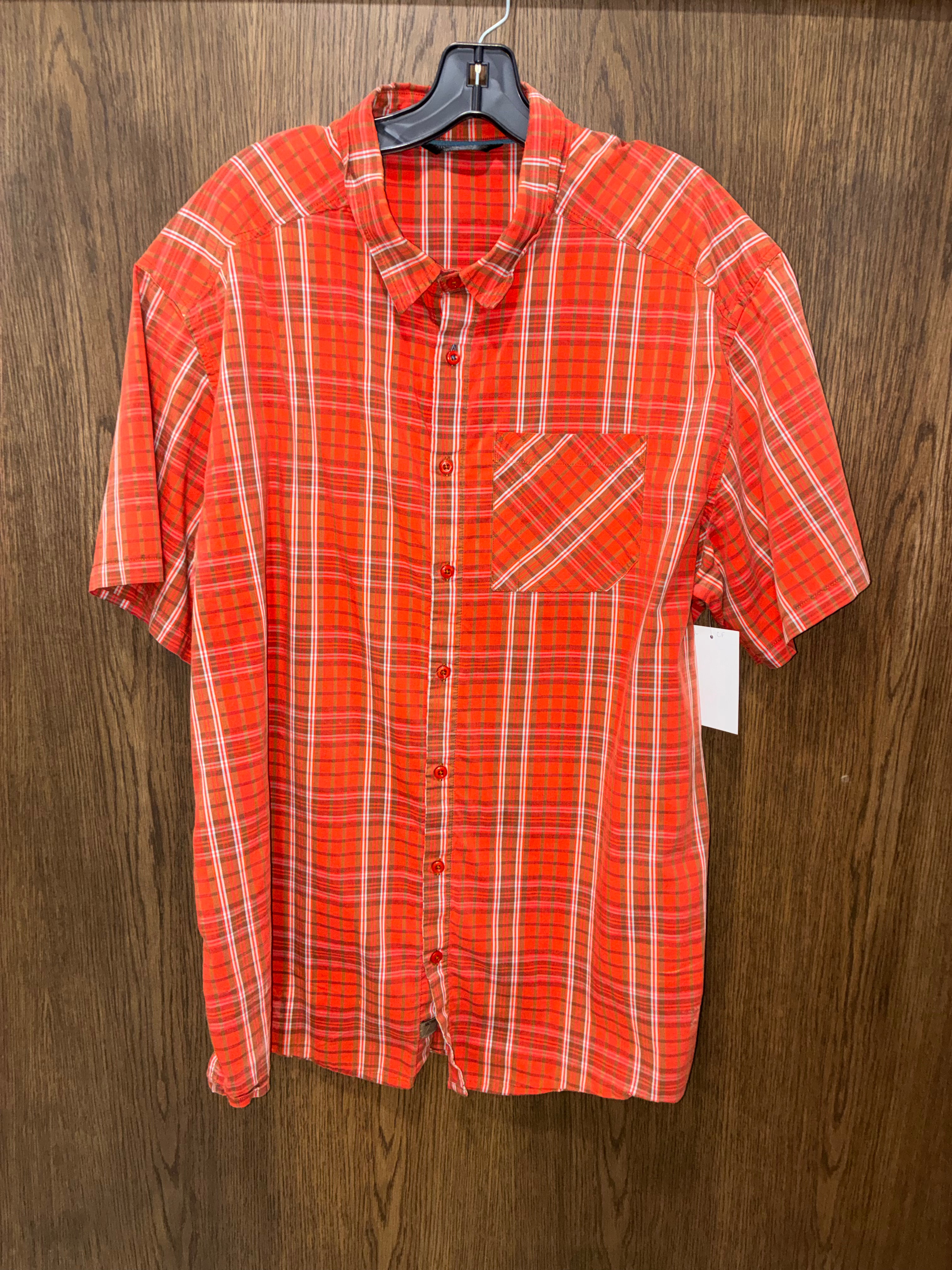 Arc’Teryx Short Sleeve Plaid Button Up with Pockets  XXL 2X