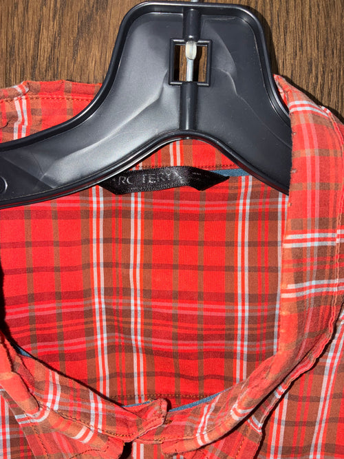 Arc’Teryx Short Sleeve Plaid Button Up with Pockets  XXL 2X