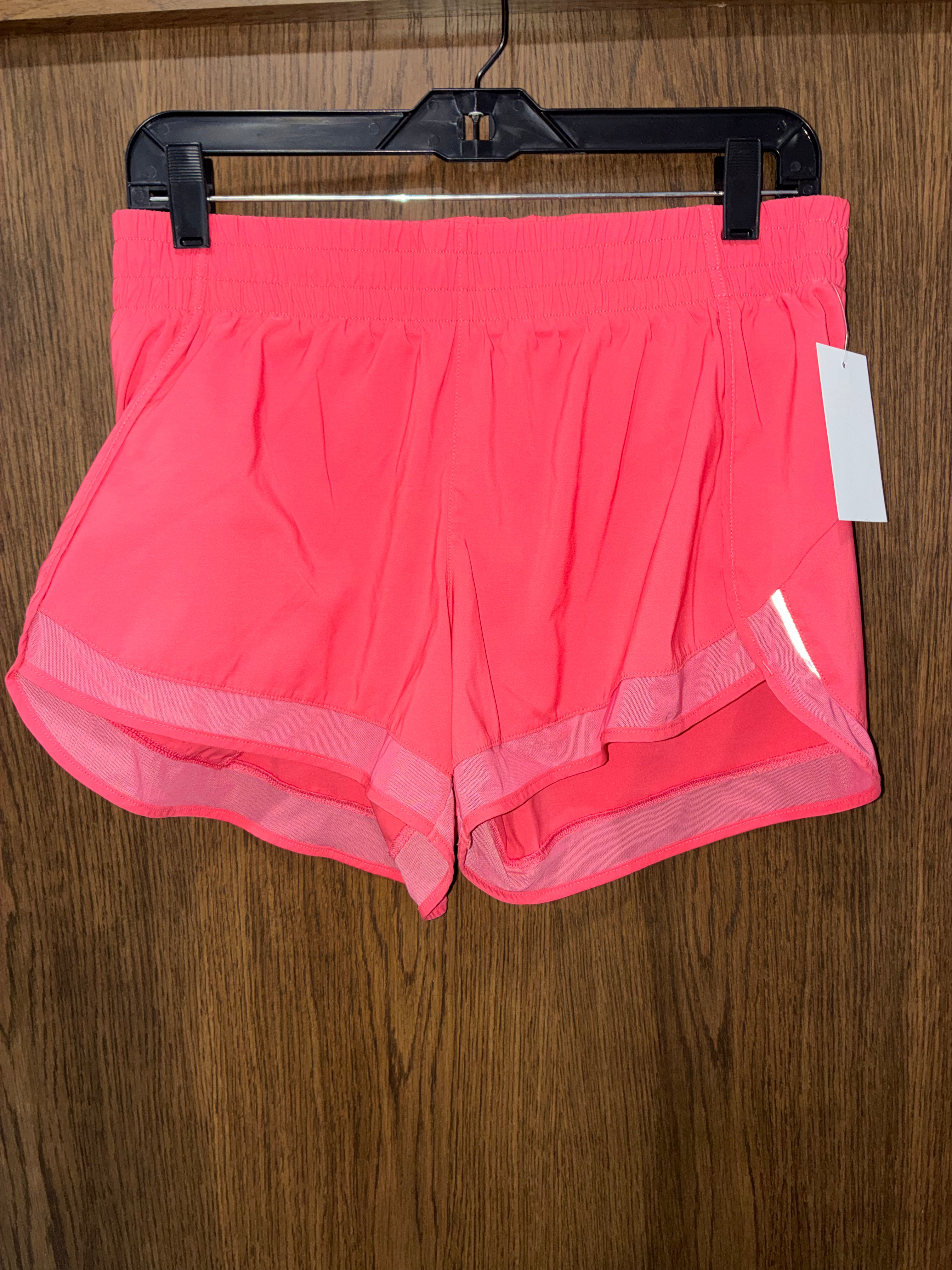 Athleta Women’s  Mesh Racer Run 4" Shorts Venting Pockets Lined Medium