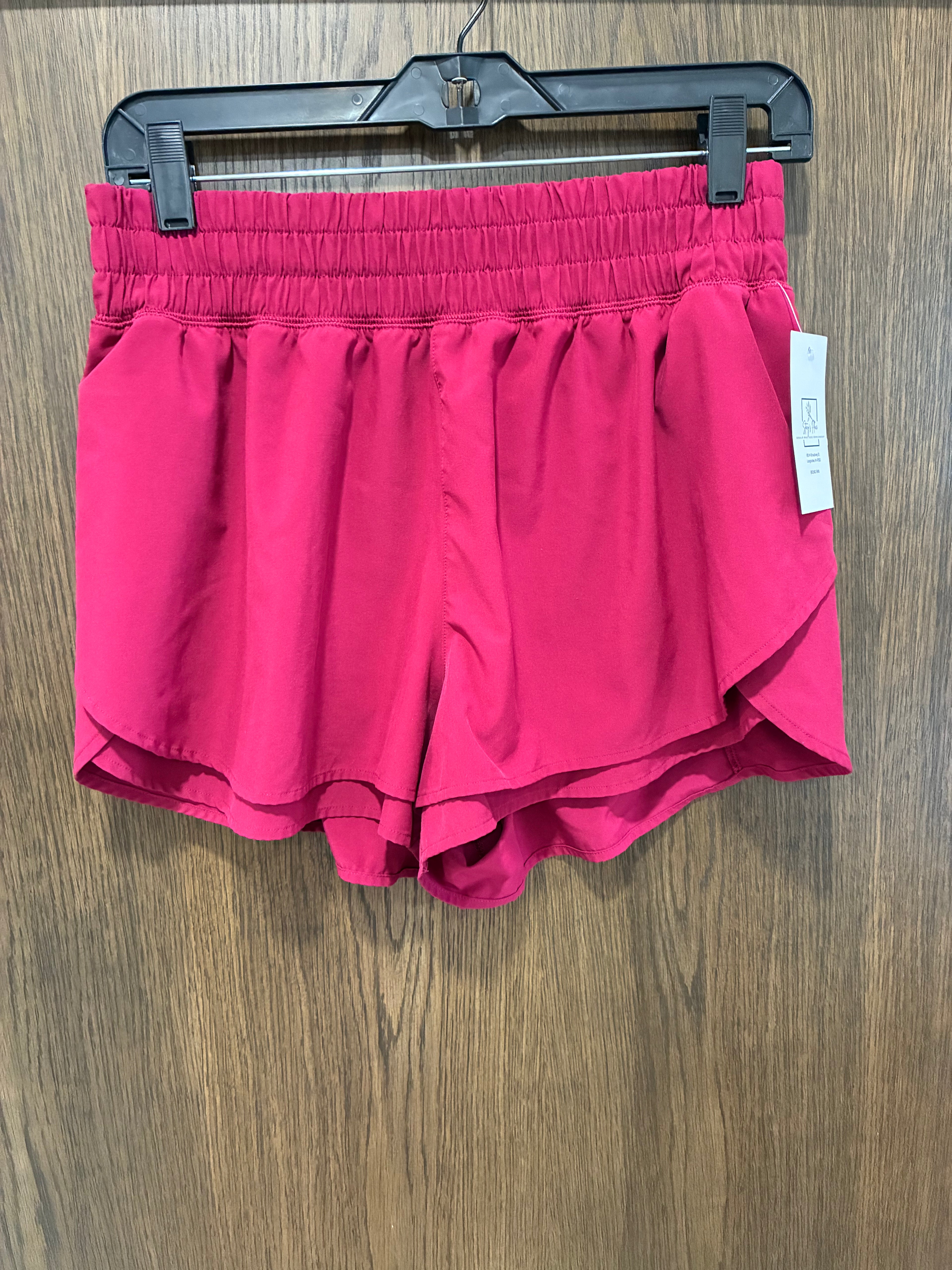 CALIA Women's Maroon Step Up Shorts High Waist Medium Lined